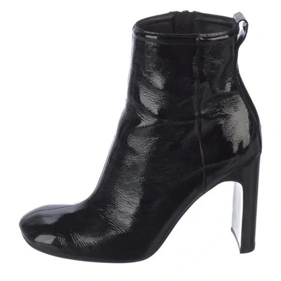 Rag & Bone Black Patent Leather Ellis Booties